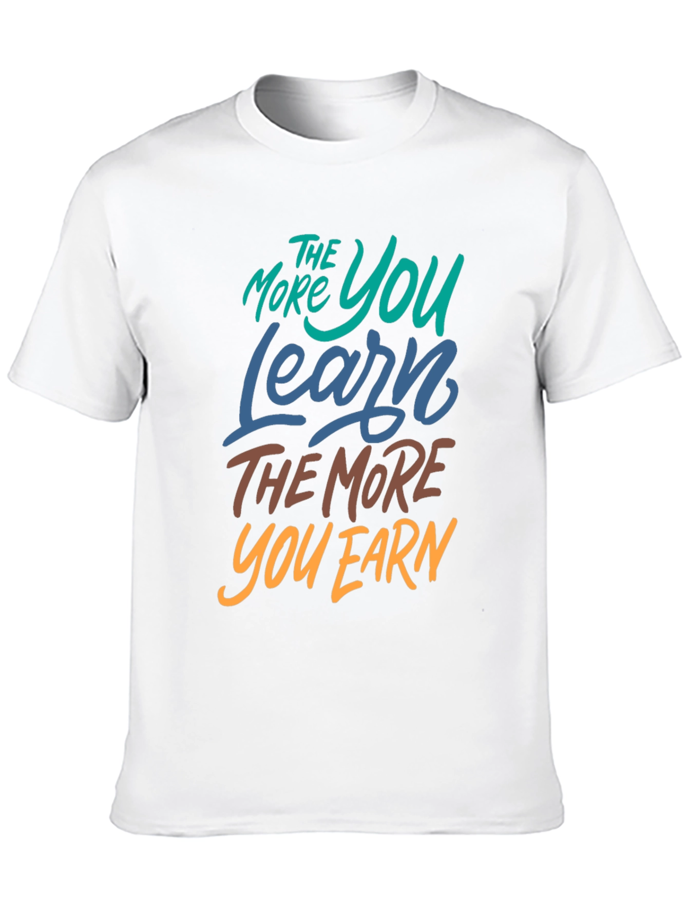 The More You Learn Black Graphic Tee