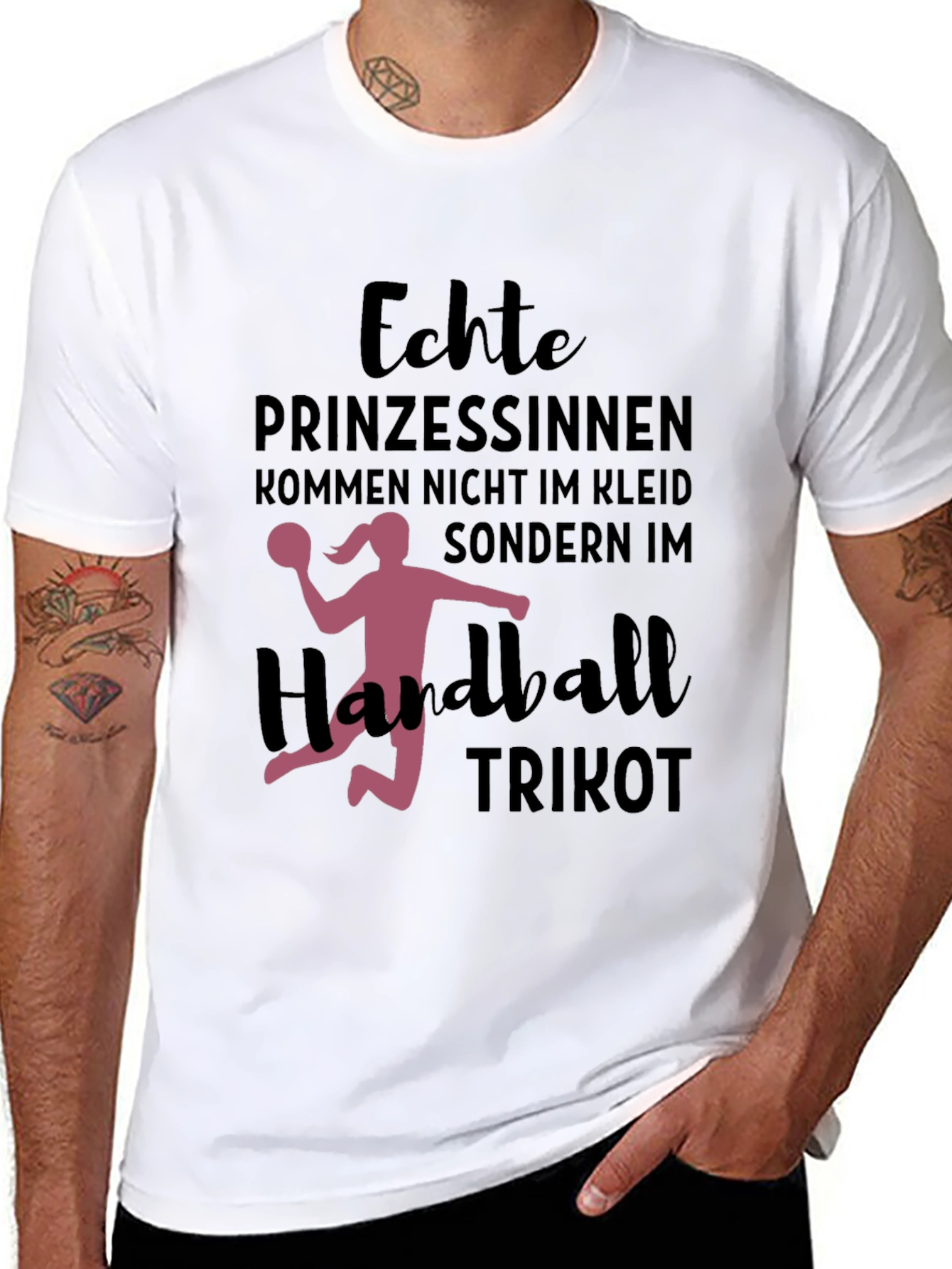 Handball Princess T-Shirt - Black Cotton Tee