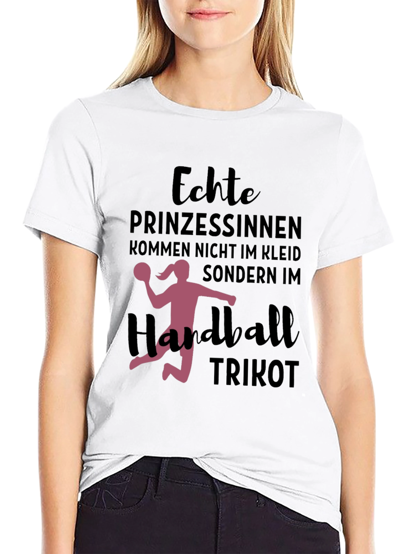 Handball Princess T-Shirt - Black Cotton Tee