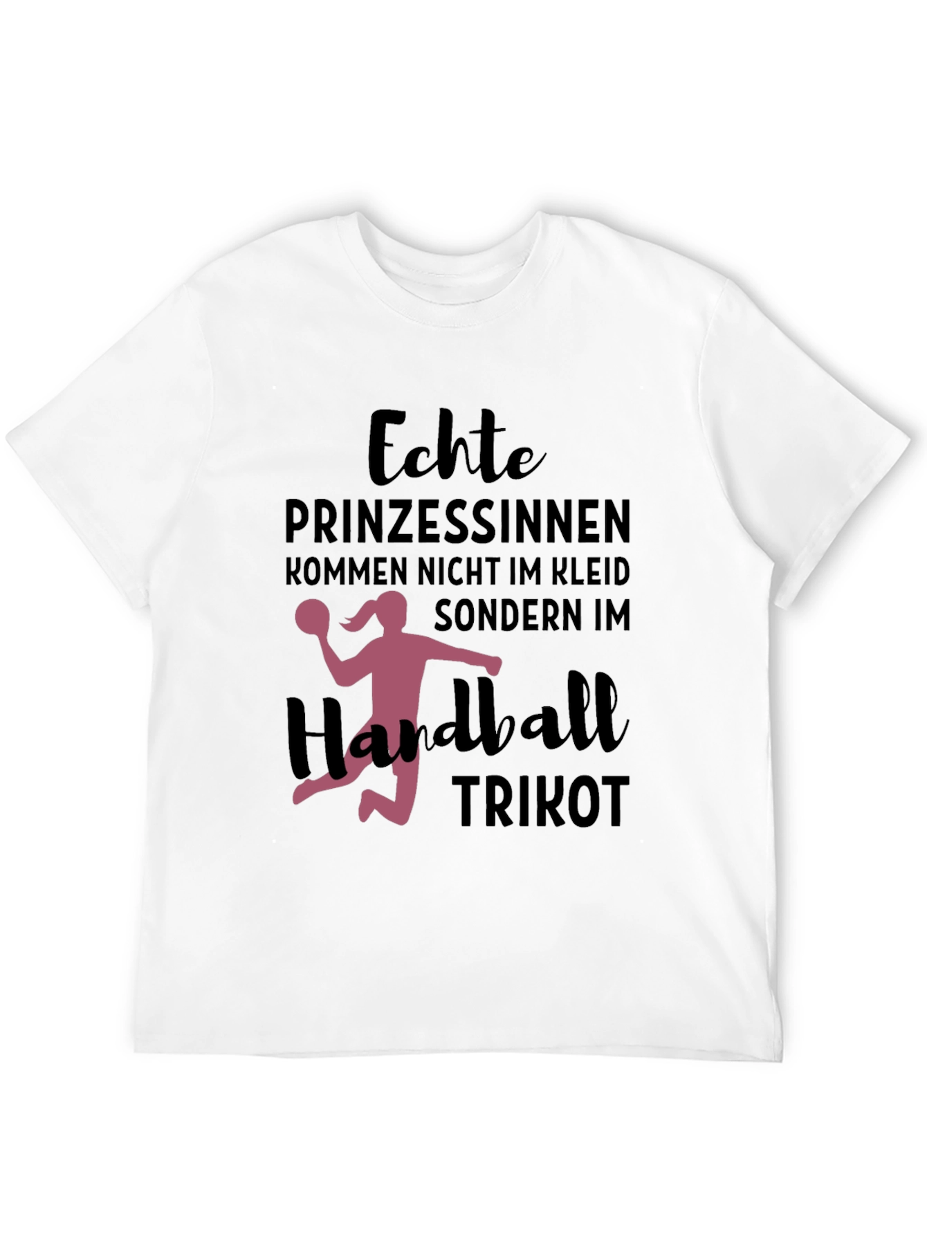 Handball Princess T-Shirt - Black Cotton Tee