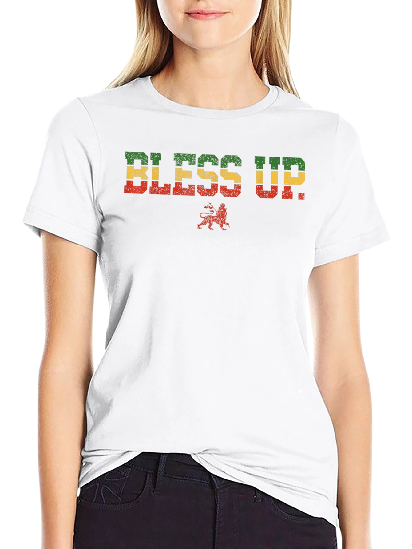 Bless Up Rasta T-Shirt - Reggae Inspired Graphic Tee