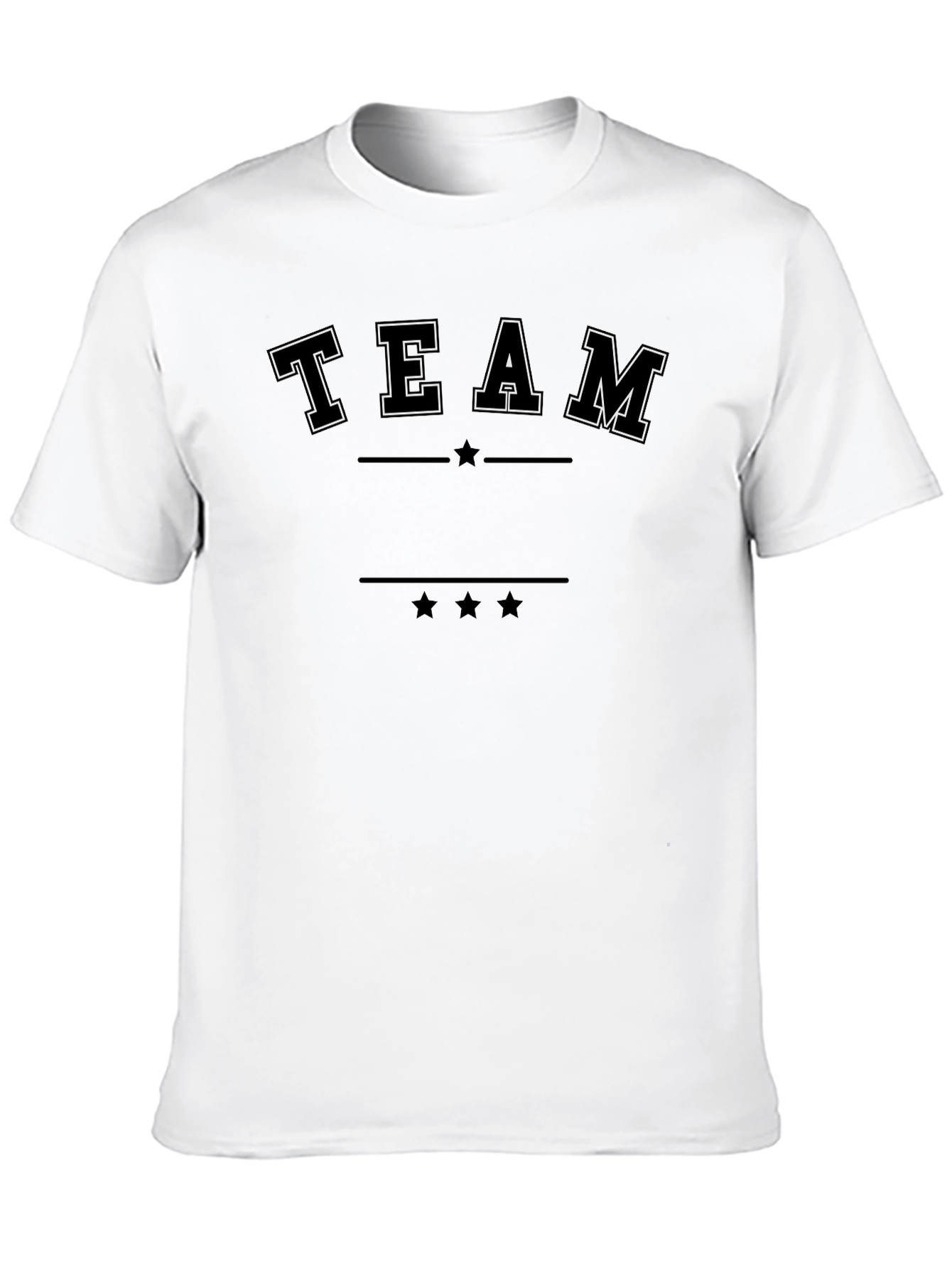 Team Graphic Black T-Shirt - Casual Style