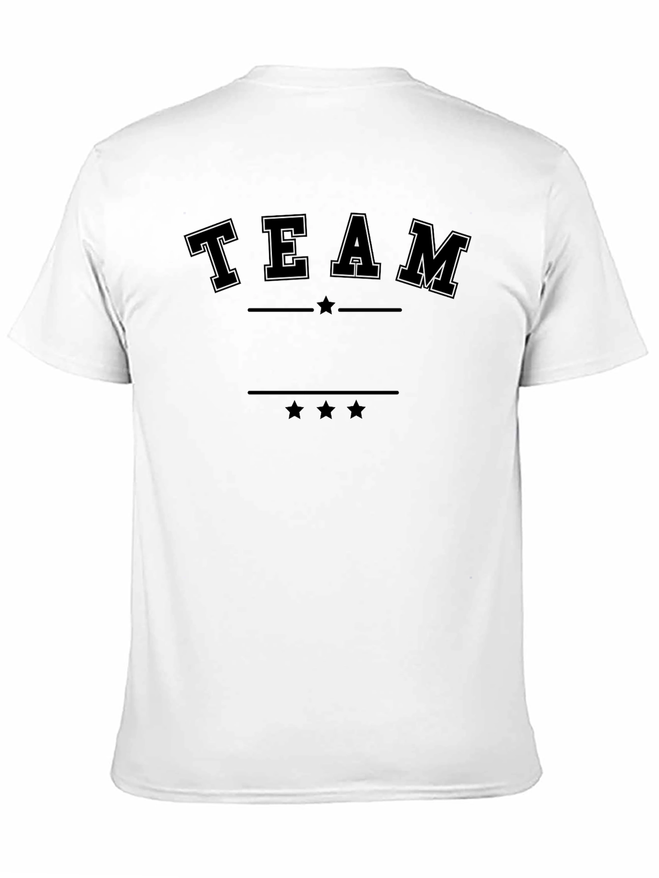 Team Graphic Black T-Shirt - Casual Style