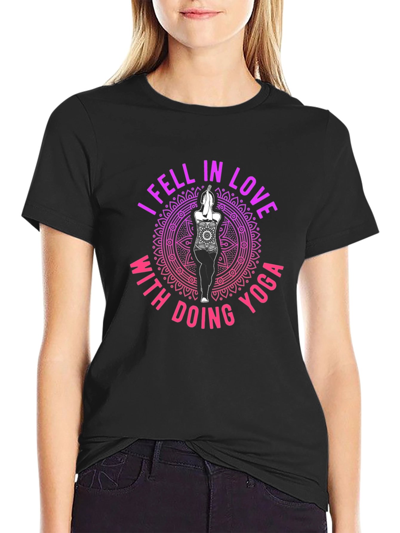 Yoga Love Tee - Relaxed Fit Graphic T-Shirt
