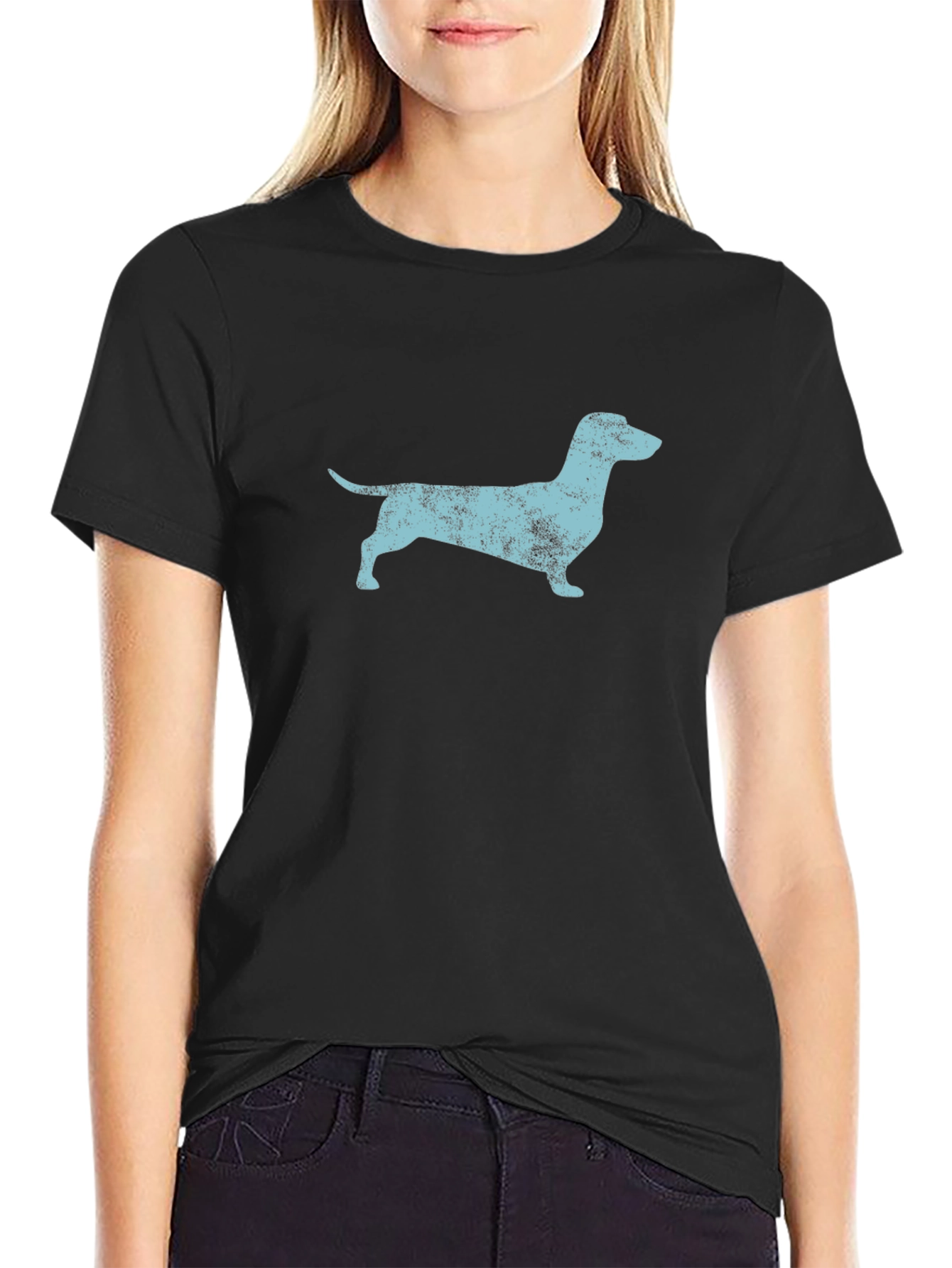 Dachshund Silhouette Tee - Unique Dog Lover T-Shirt