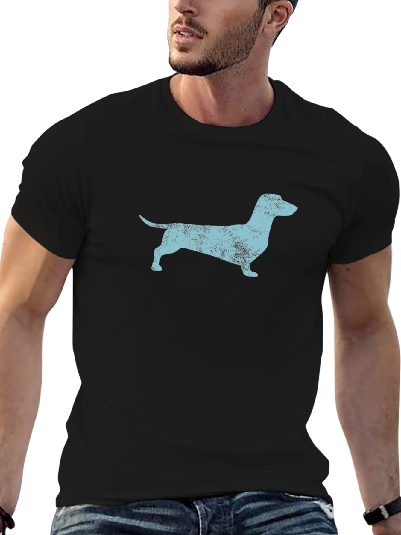 Dachshund Silhouette Tee - Unique Dog Lover T-Shirt