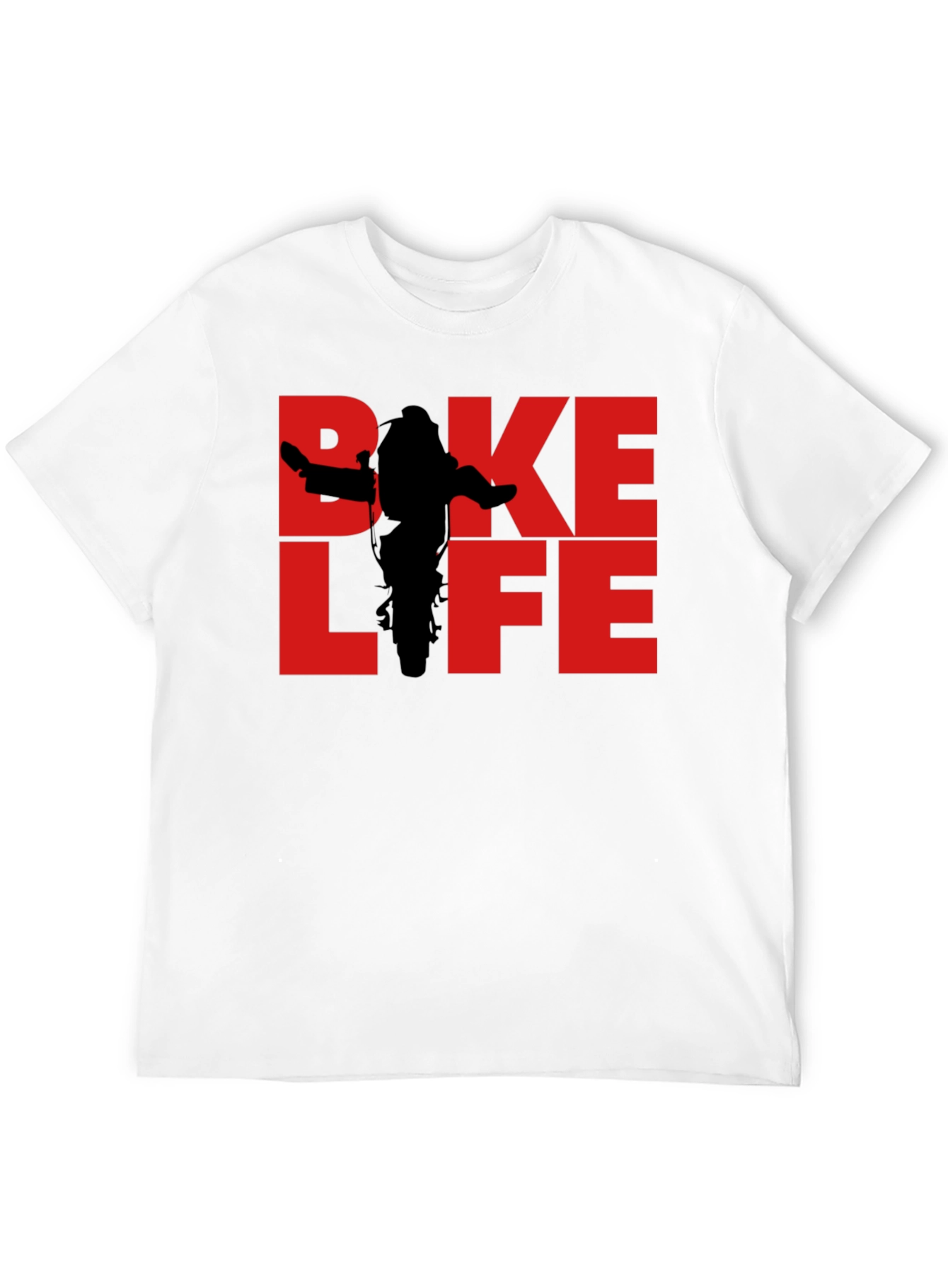Bike Life Graphic Tee - Black Cotton T-Shirt