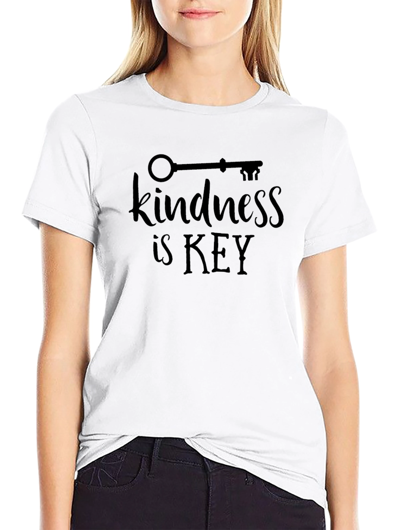 Kindness is Key Graphic Tee - Mens Black T-Shirt