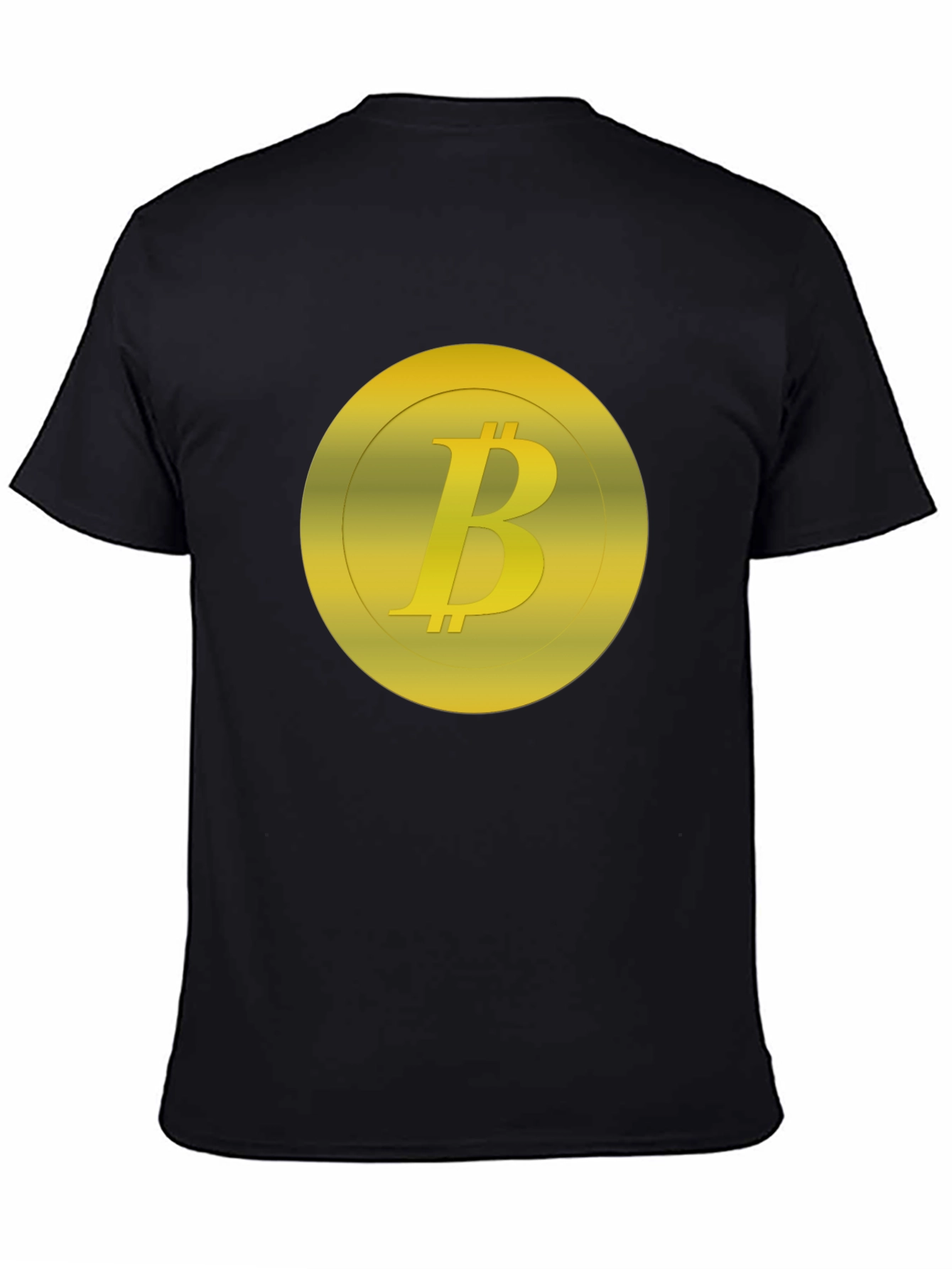 Bitcoin Logo Graphic Black T-Shirt