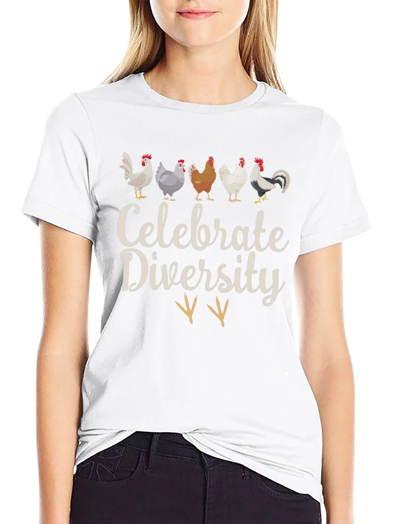 Celebrate Diversity Chicken T-Shirt