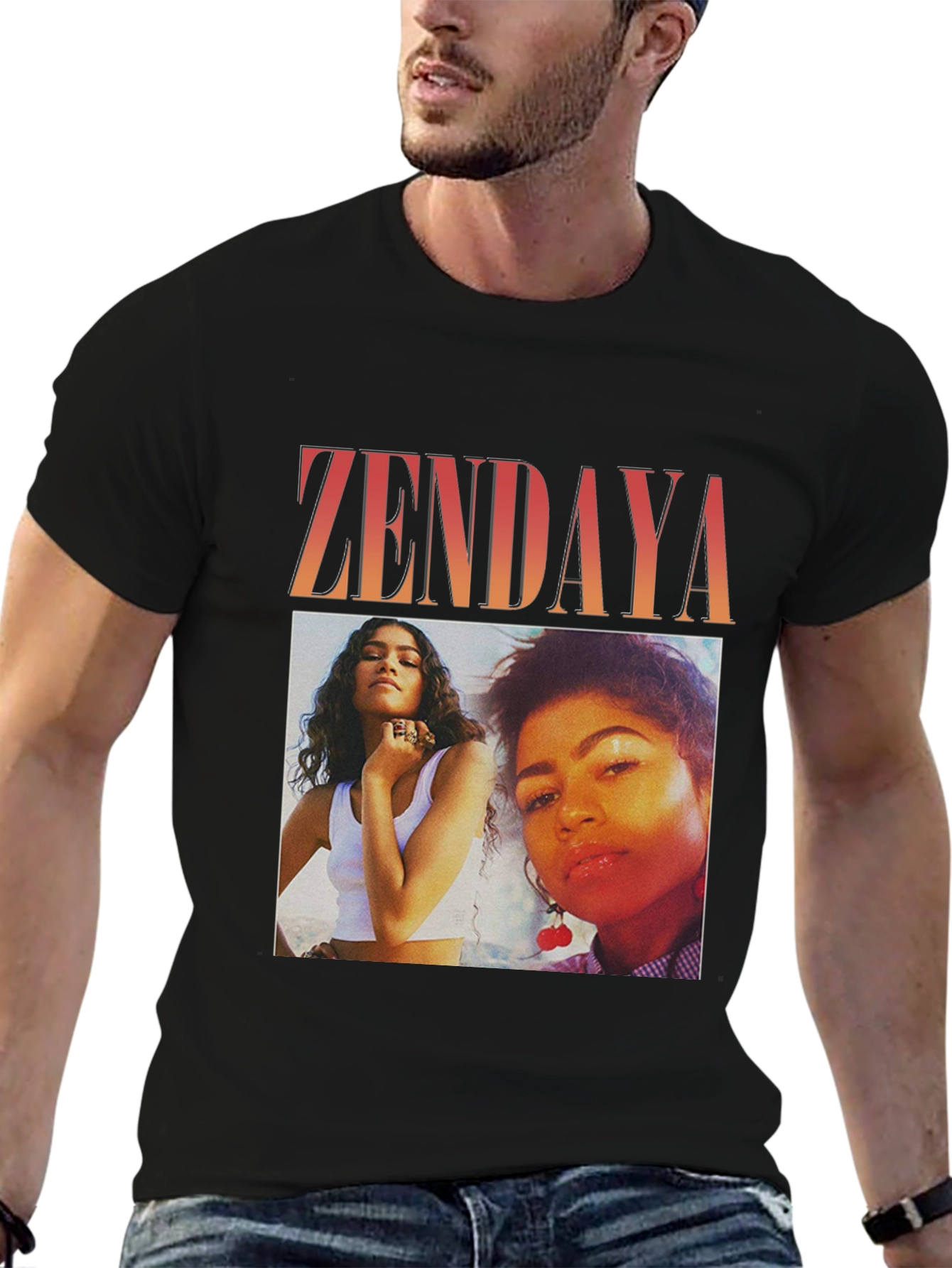 Zendaya Graphic Tee - Trendy Photo Print T-Shirt