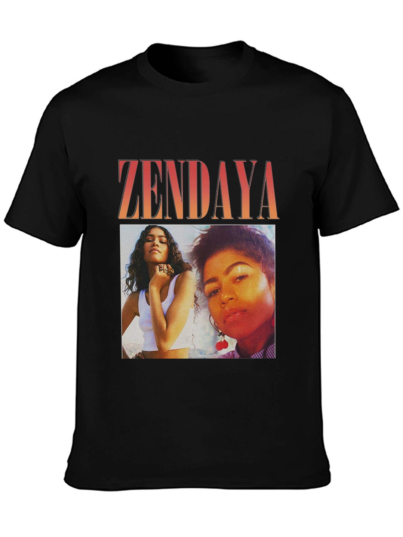 Zendaya Graphic Tee - Trendy Photo Print T-Shirt