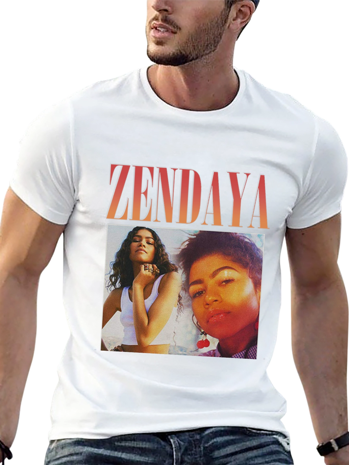 Zendaya Graphic Tee - Trendy Photo Print T-Shirt
