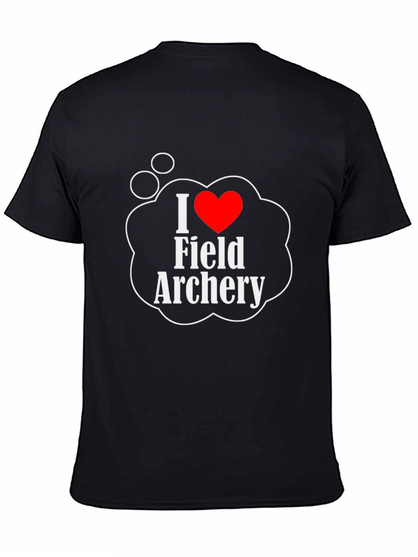 I Love Field Archery Black T-Shirt