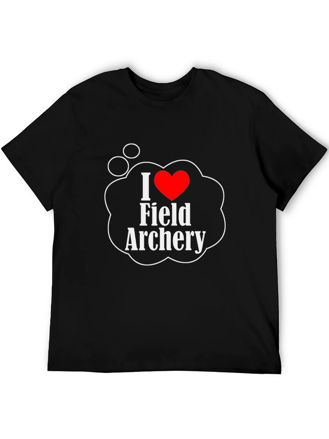 I Love Field Archery Black T-Shirt
