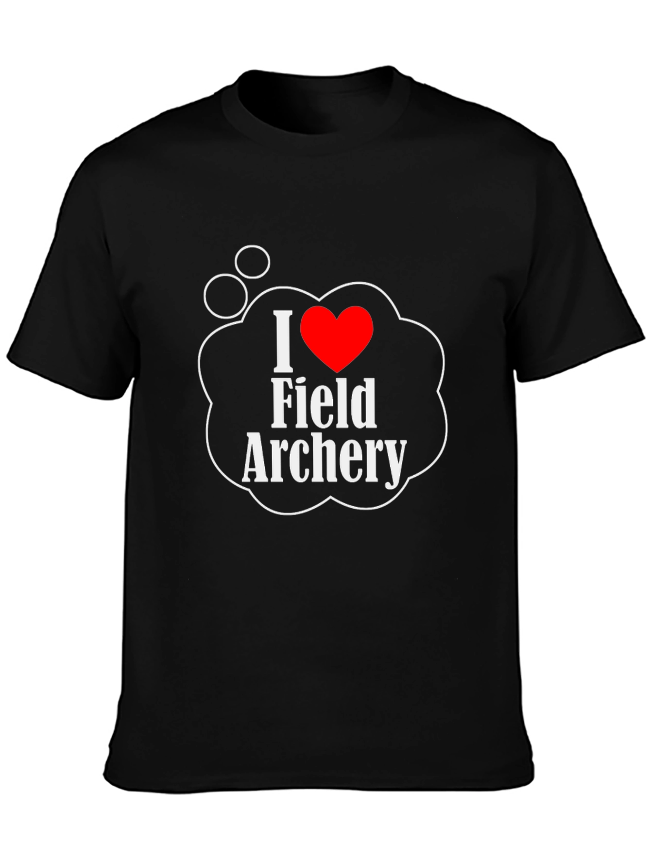 I Love Field Archery Black T-Shirt