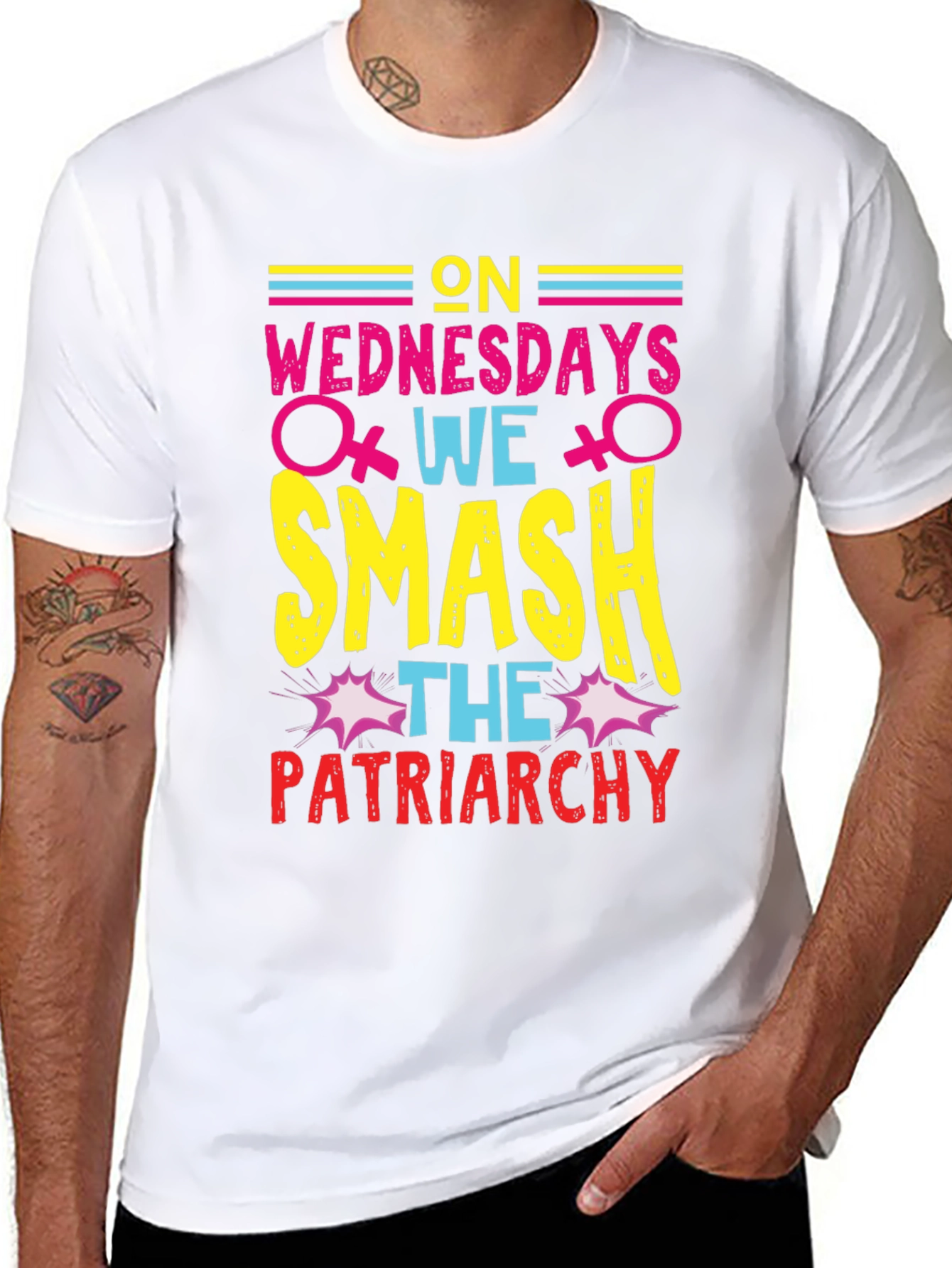 Smash the Patriarchy T-Shirt - Feminist Wednesday Tee