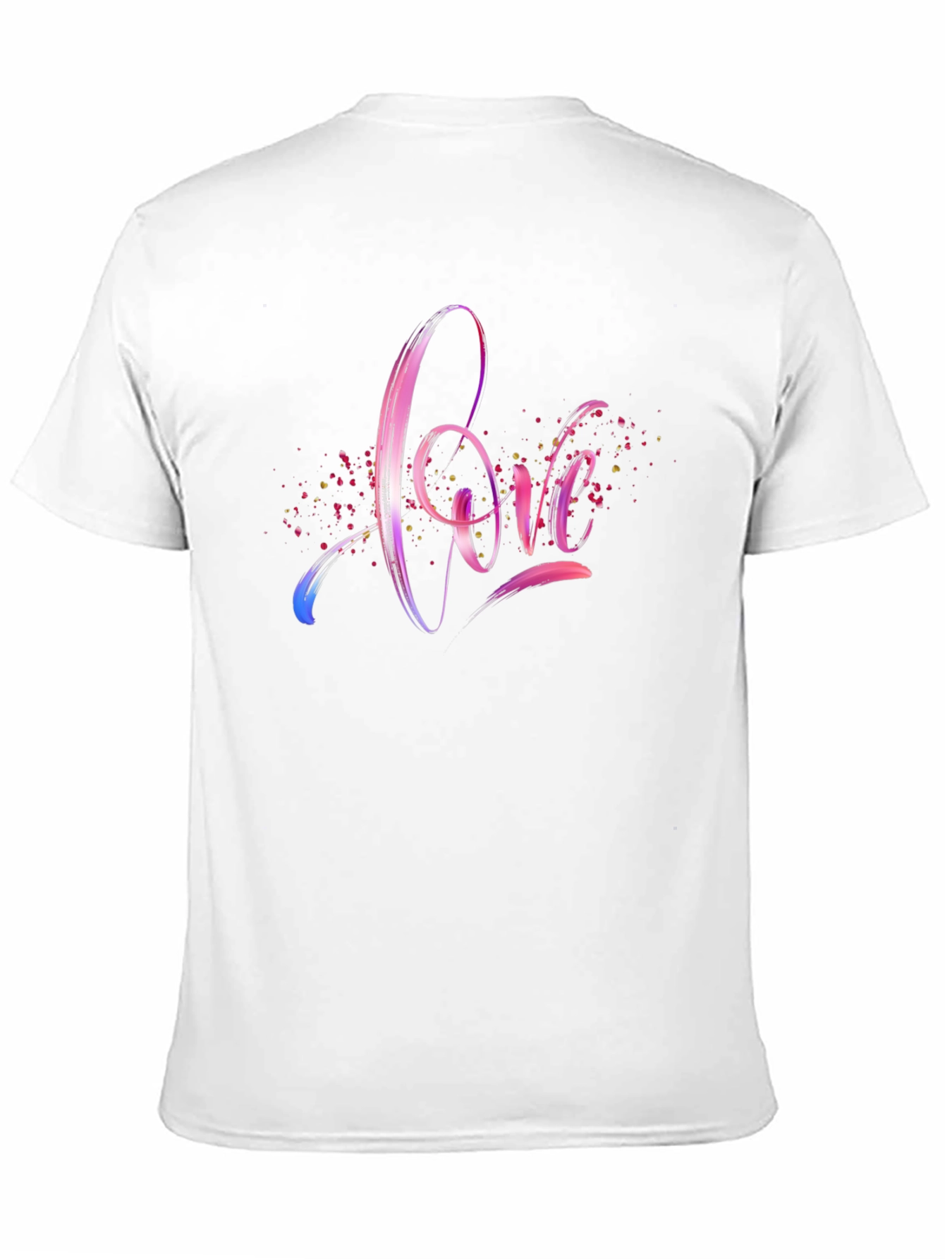 Love Script Tee - Stylish Black Cotton T-Shirt