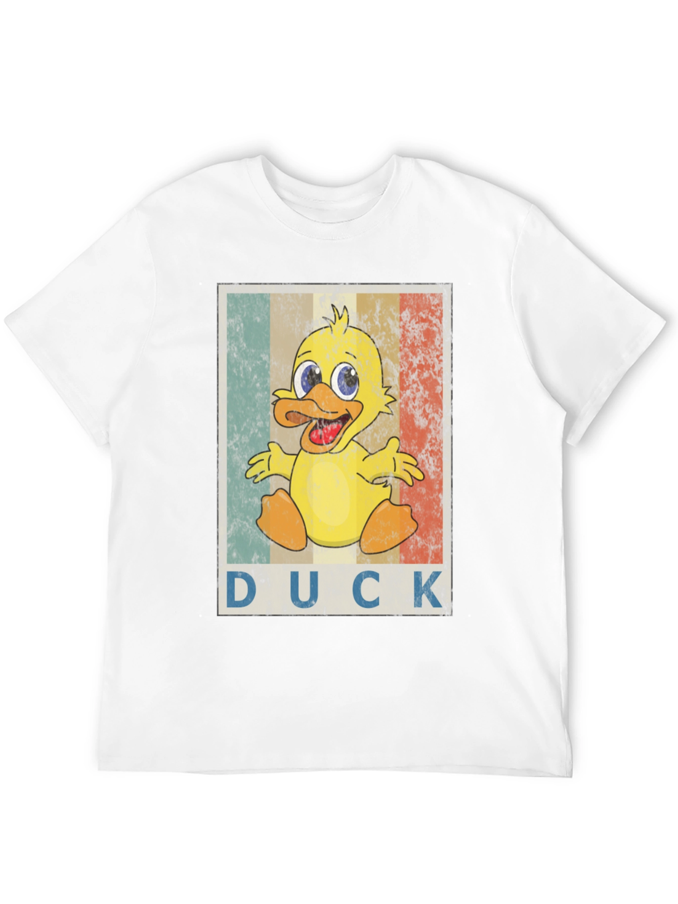 Duck Graphic T-Shirt - Unisex Black Cotton Tee