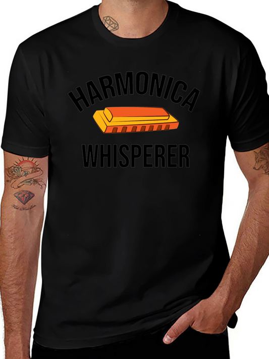 Harmonica Whisperer Graphic T-Shirt
