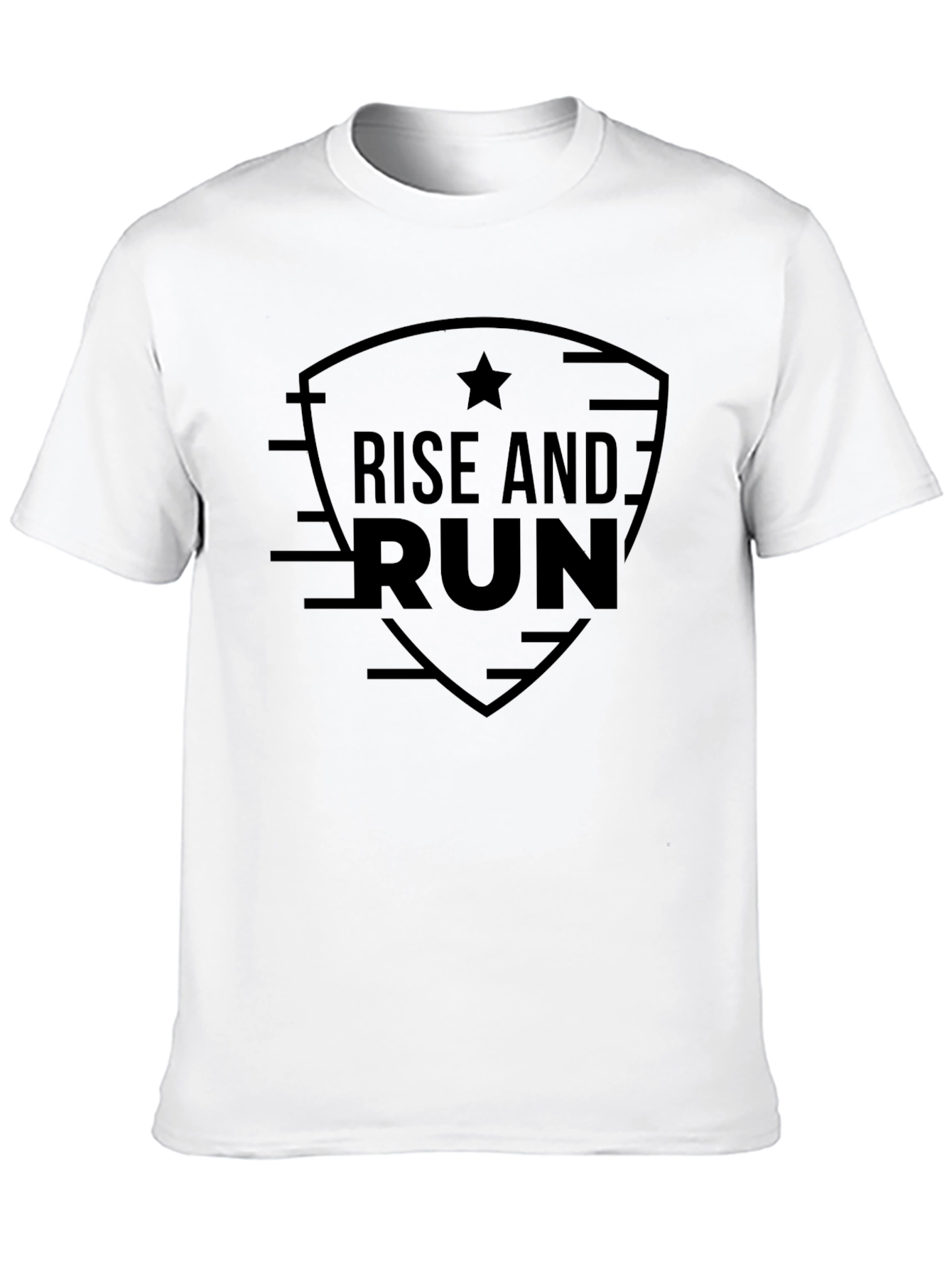 Rise and Run Graphic T-Shirt - Black