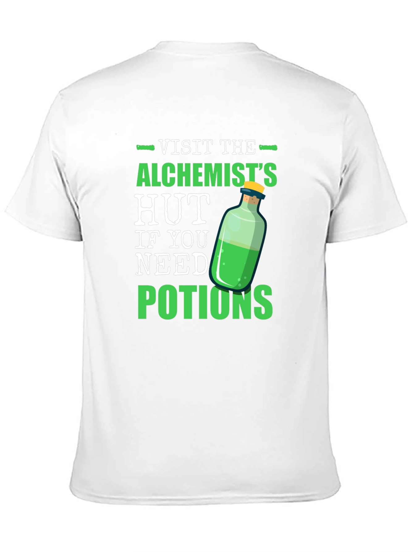 Alchemists Hut Potion T-Shirt Novelty Graphic Tee