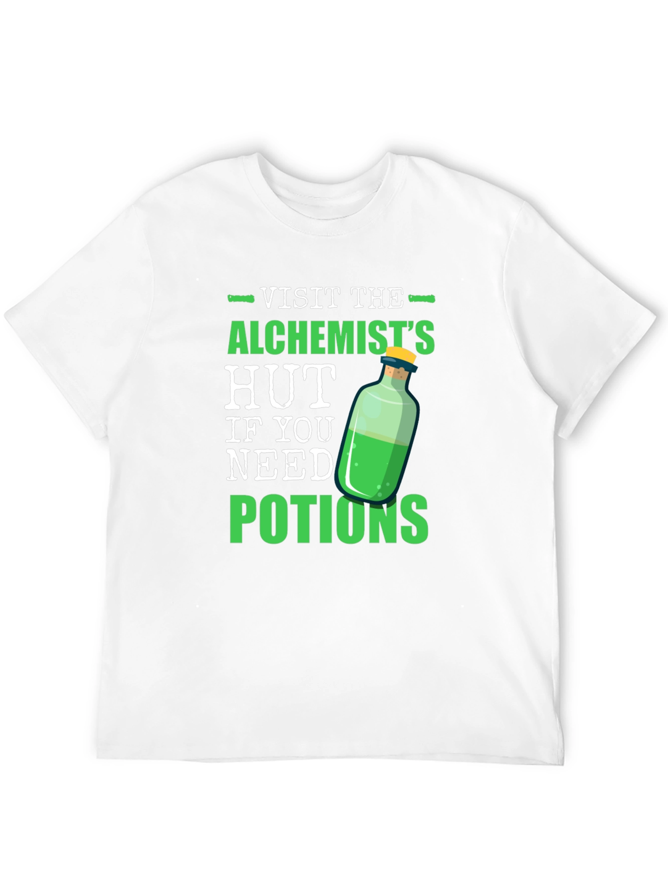 Alchemists Hut Potion T-Shirt Novelty Graphic Tee