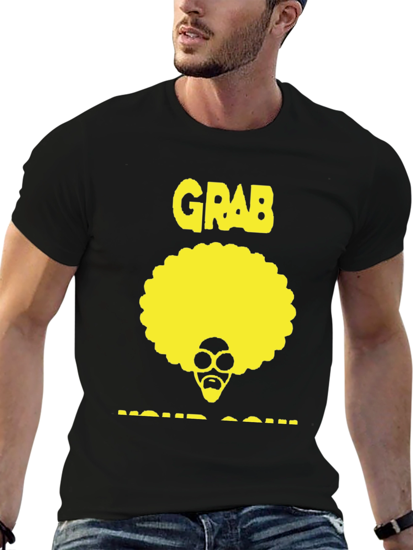 Grab Your Soul Retro Afro T-Shirt