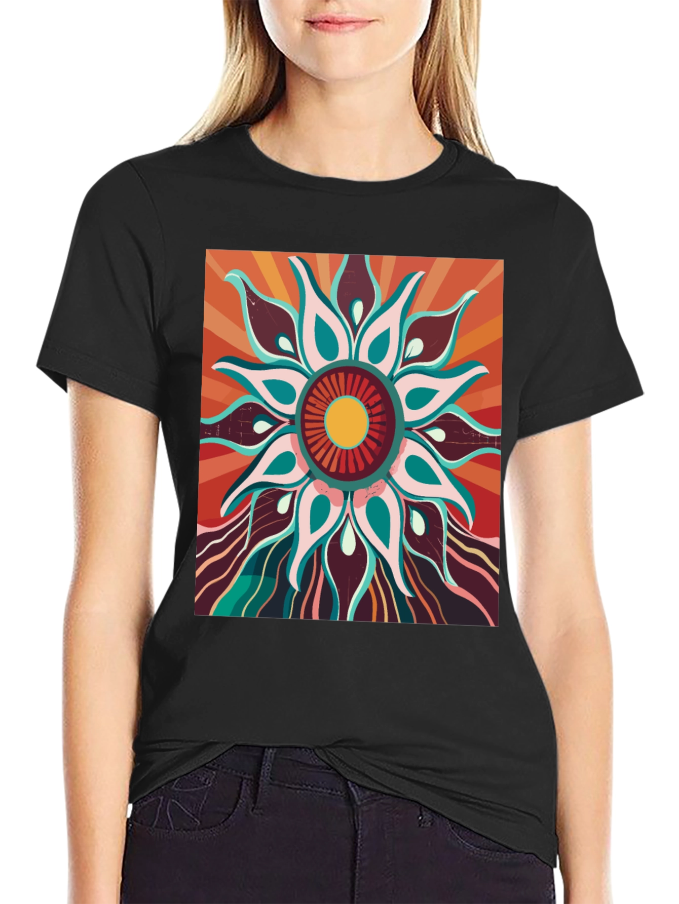 Retro Floral Graphic Tee - Unisex