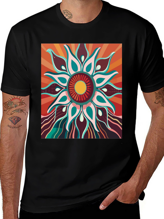 Retro Floral Graphic Tee - Unisex