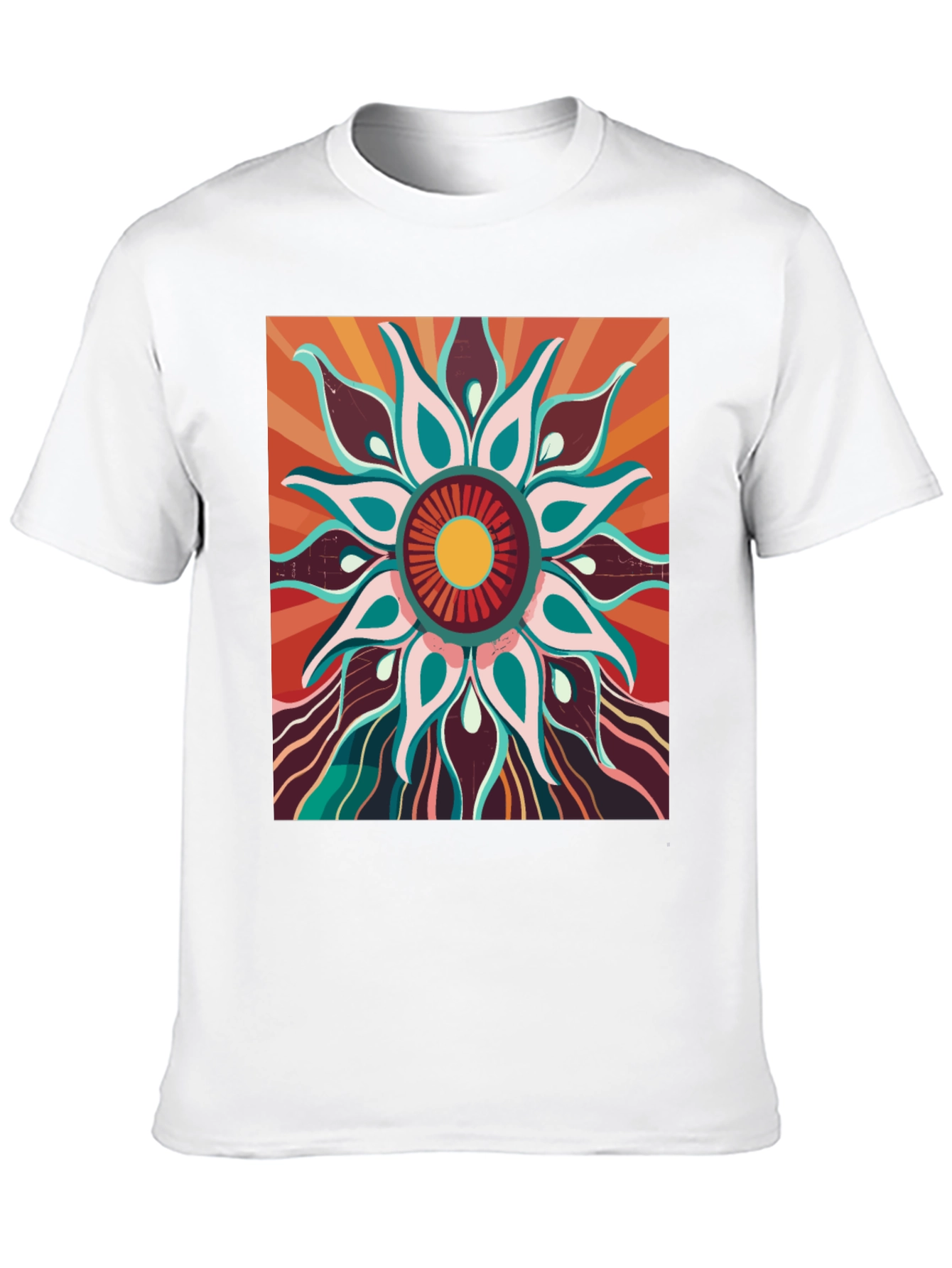 Retro Floral Graphic Tee - Unisex