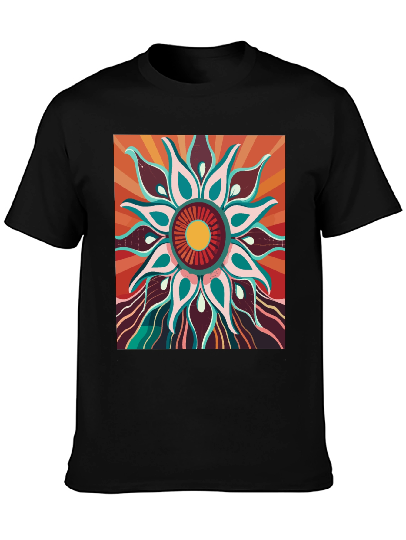 Retro Floral Graphic Tee - Unisex