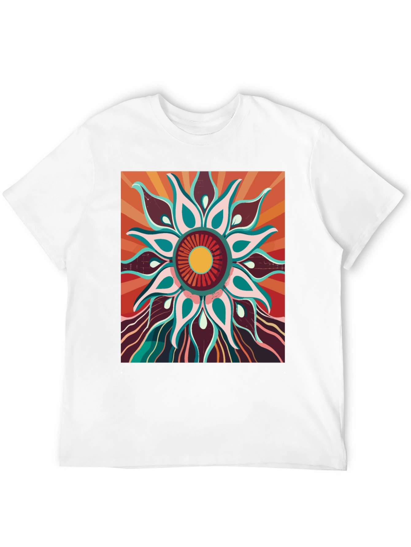 Retro Floral Graphic Tee - Unisex