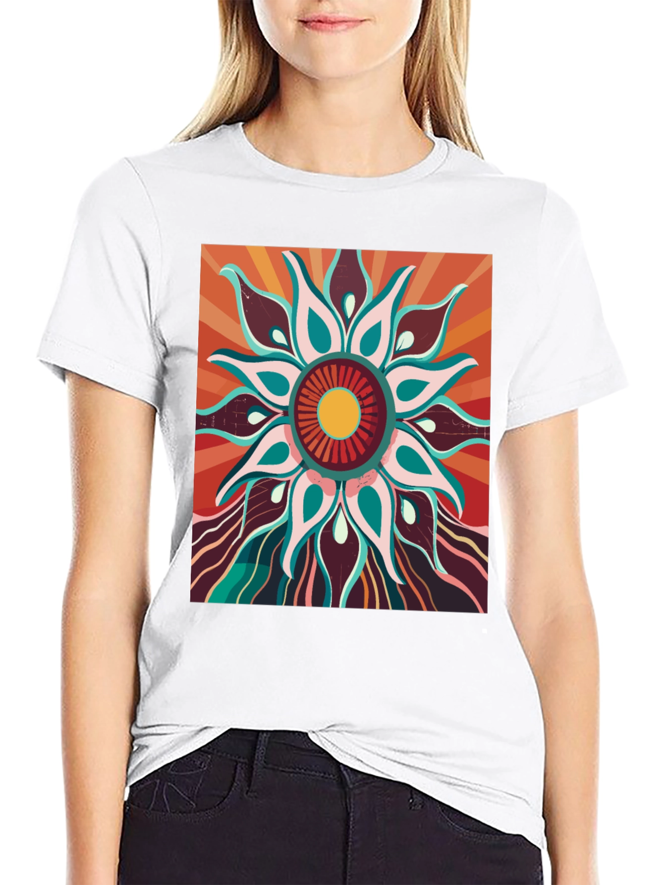 Retro Floral Graphic Tee - Unisex