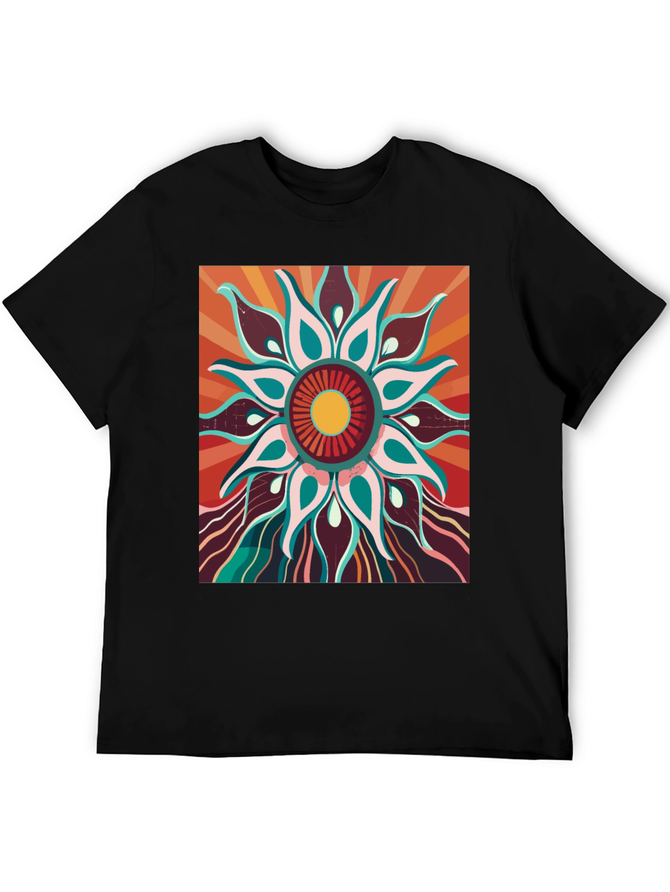 Retro Floral Graphic Tee - Unisex