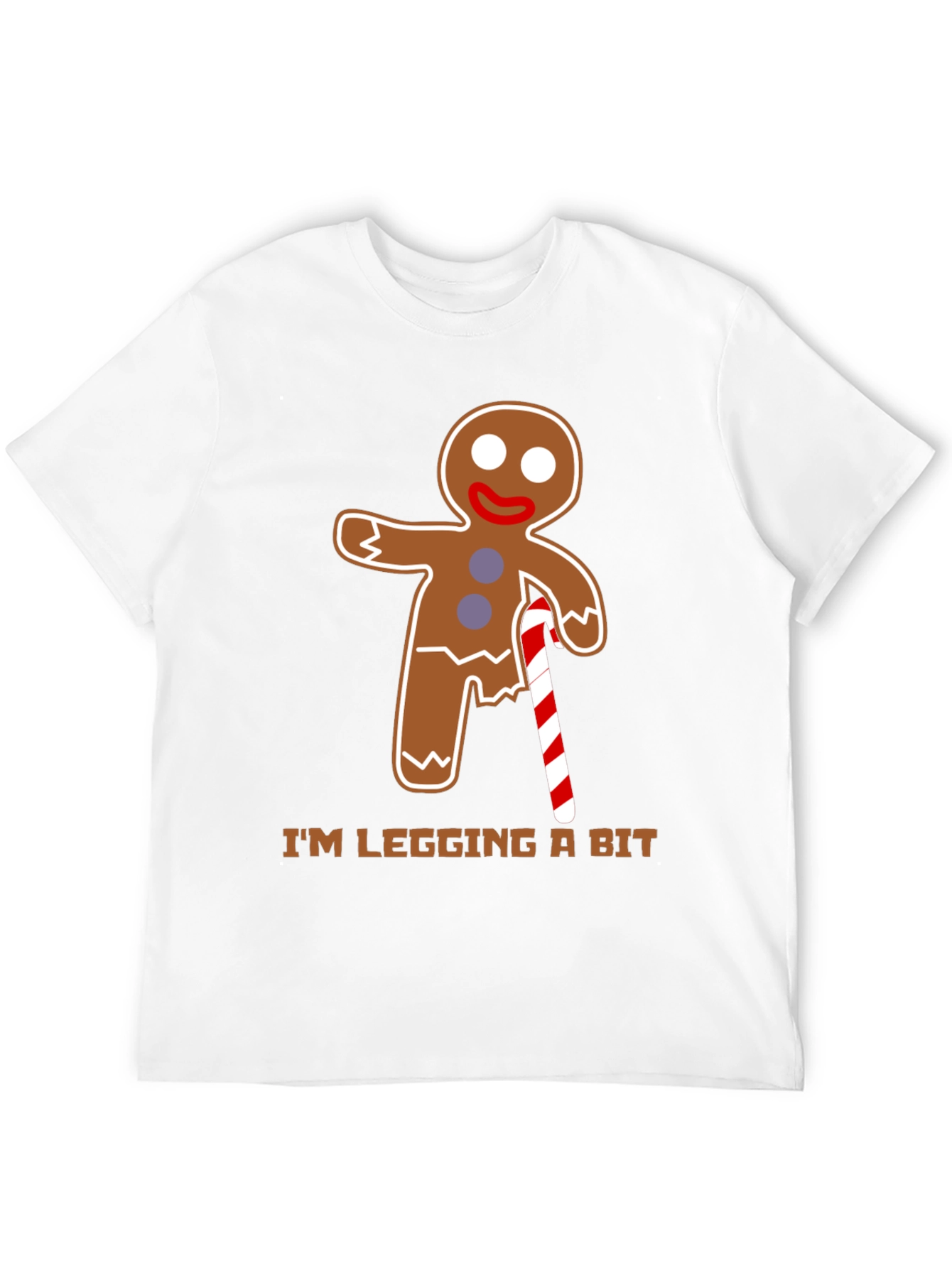 Gingerbread Man T-Shirt - Im Legging A Bit