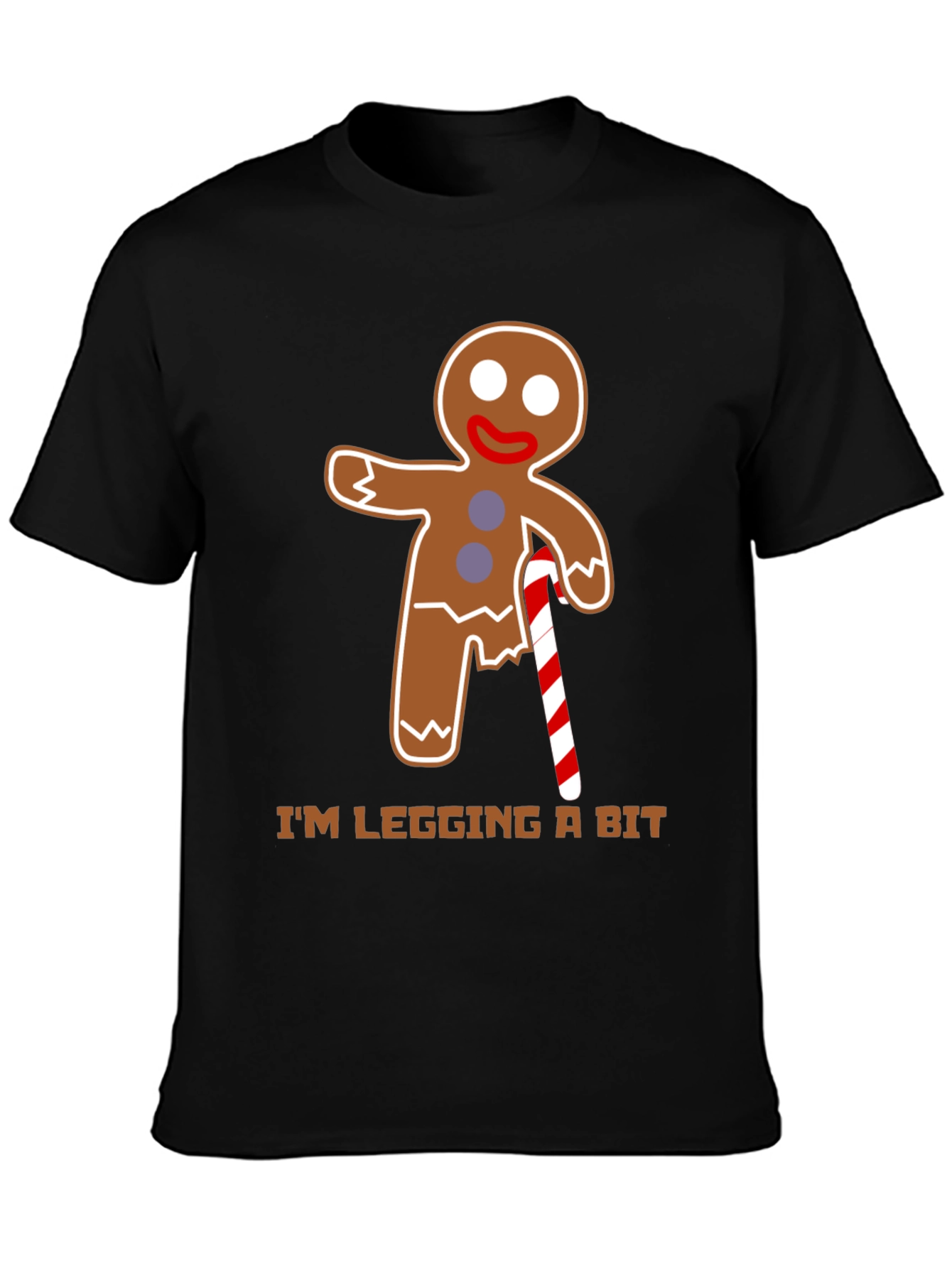 Gingerbread Man T-Shirt - Im Legging A Bit