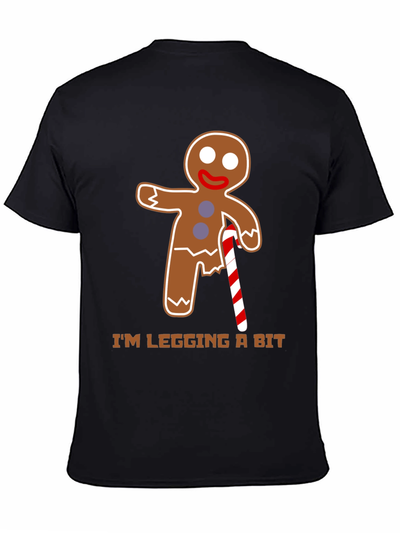Gingerbread Man T-Shirt - Im Legging A Bit