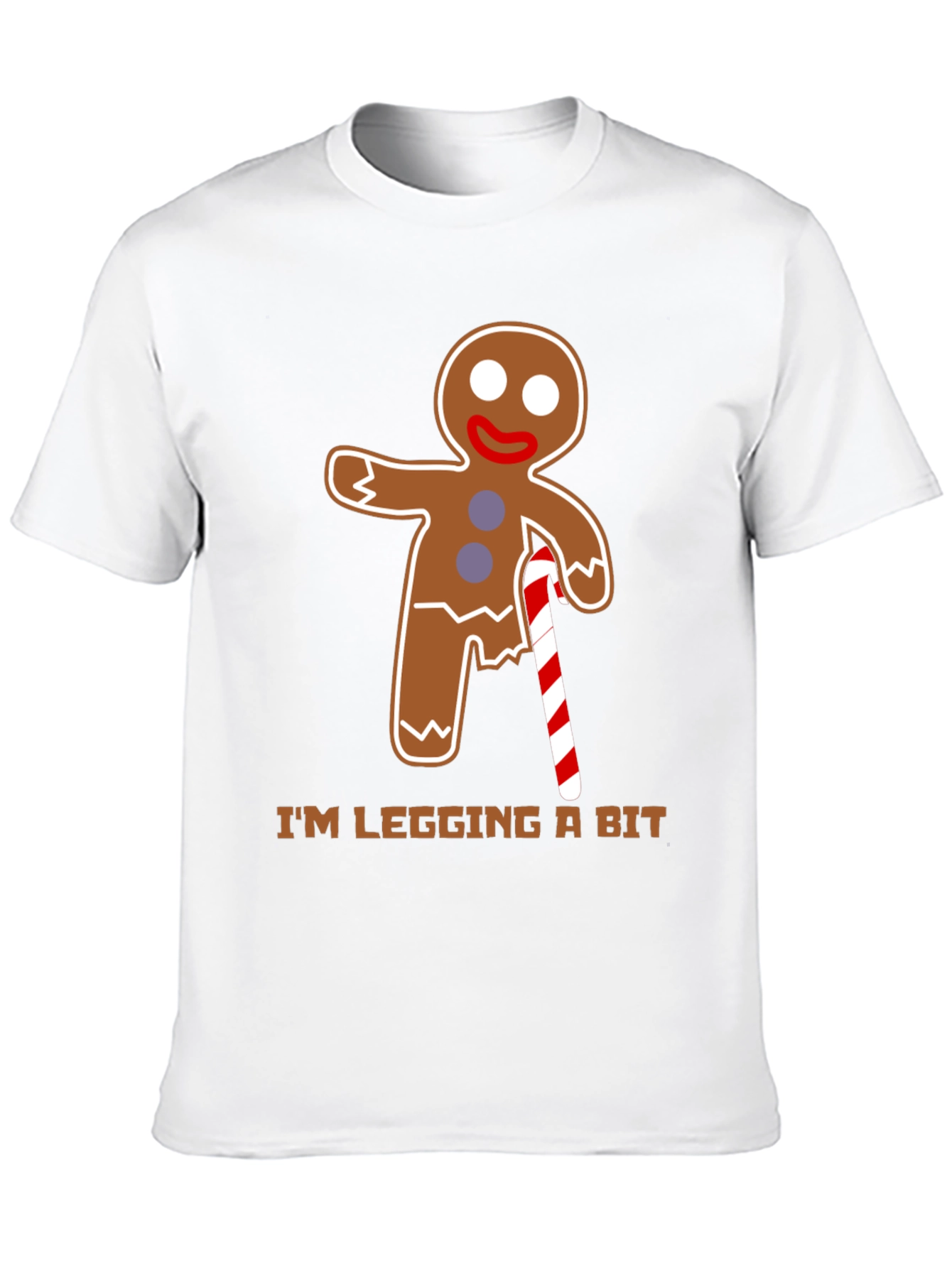Gingerbread Man T-Shirt - Im Legging A Bit