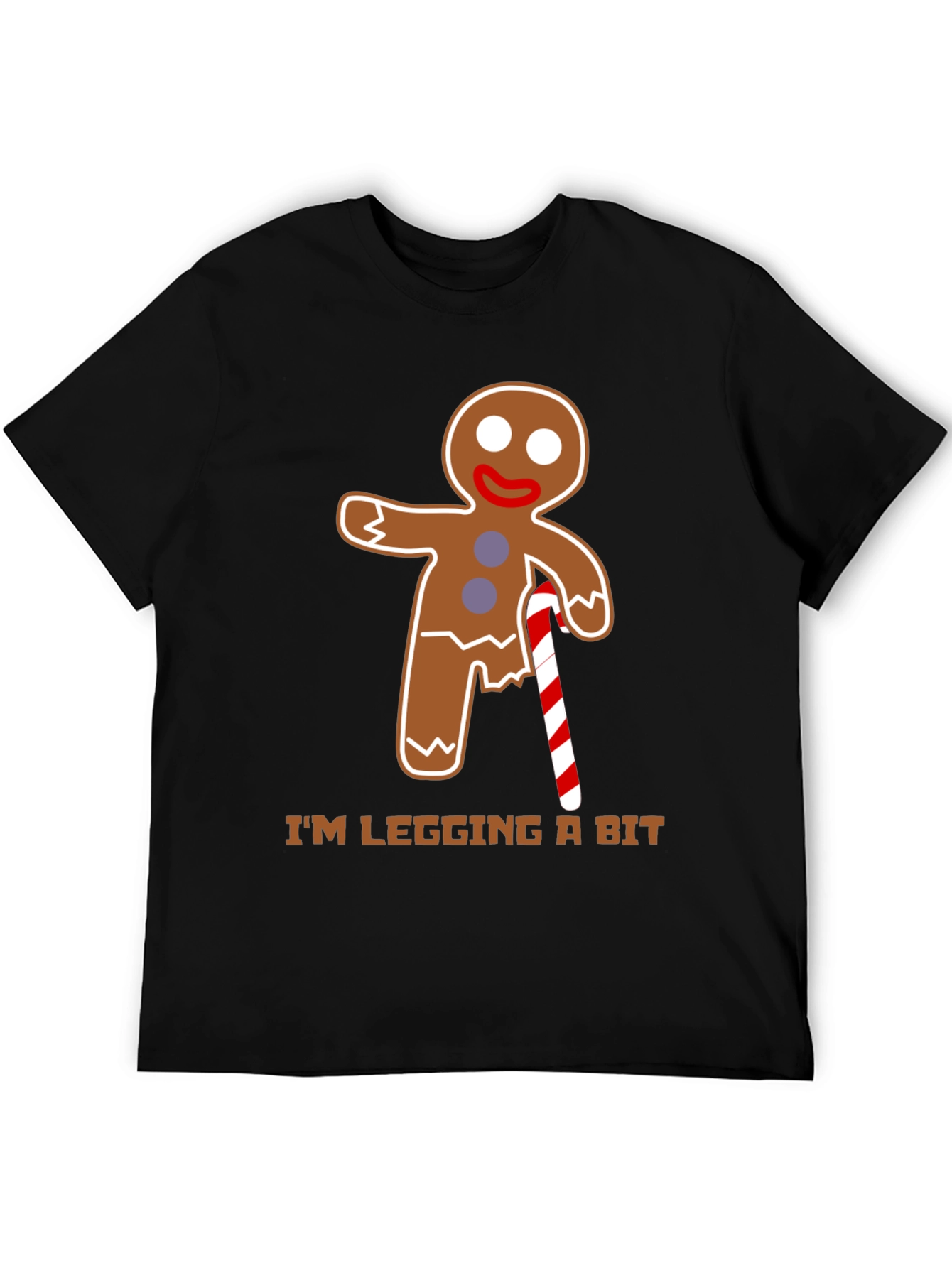 Gingerbread Man T-Shirt - Im Legging A Bit