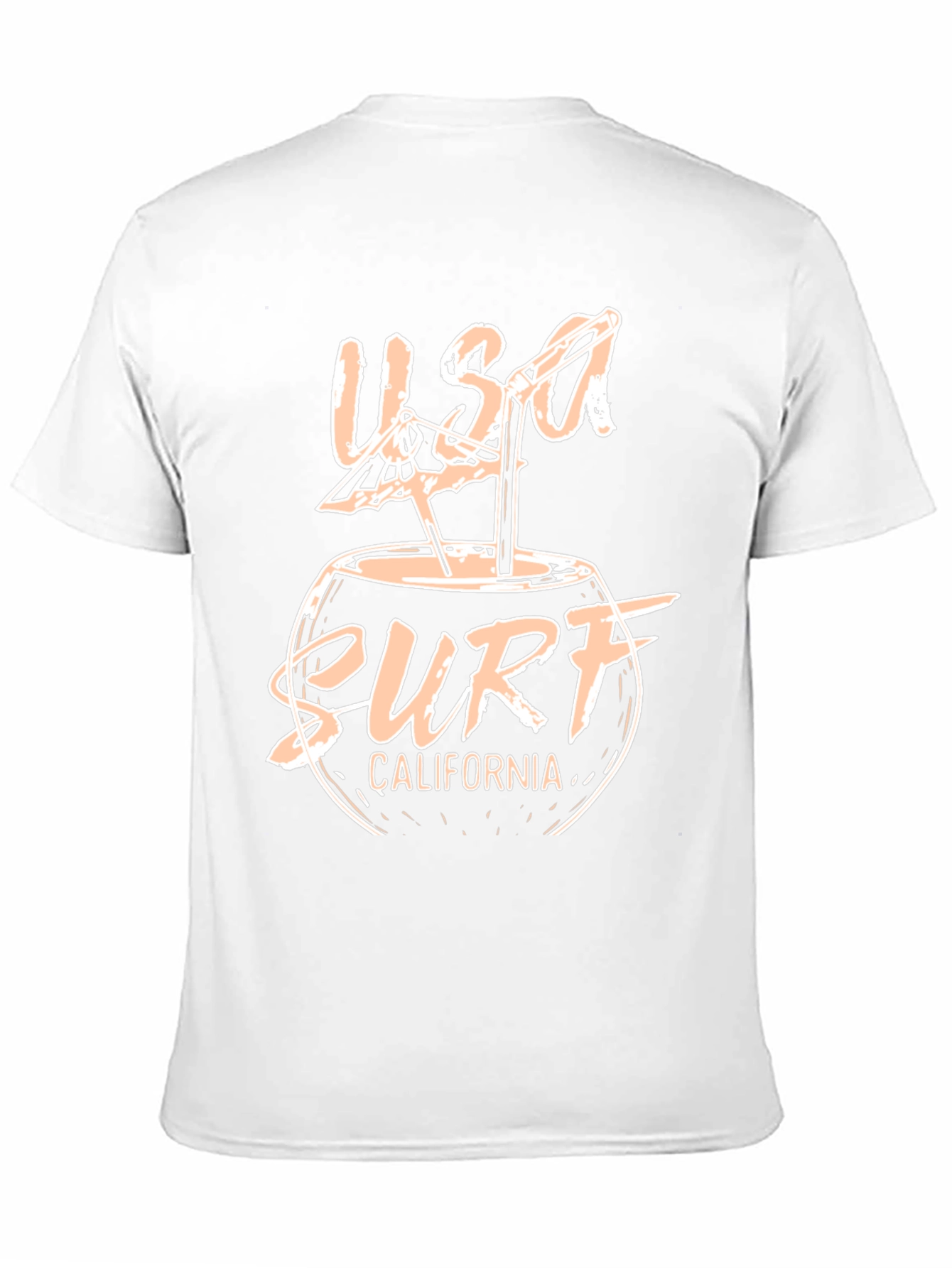 USA Surf California Graphic Black T-Shirt