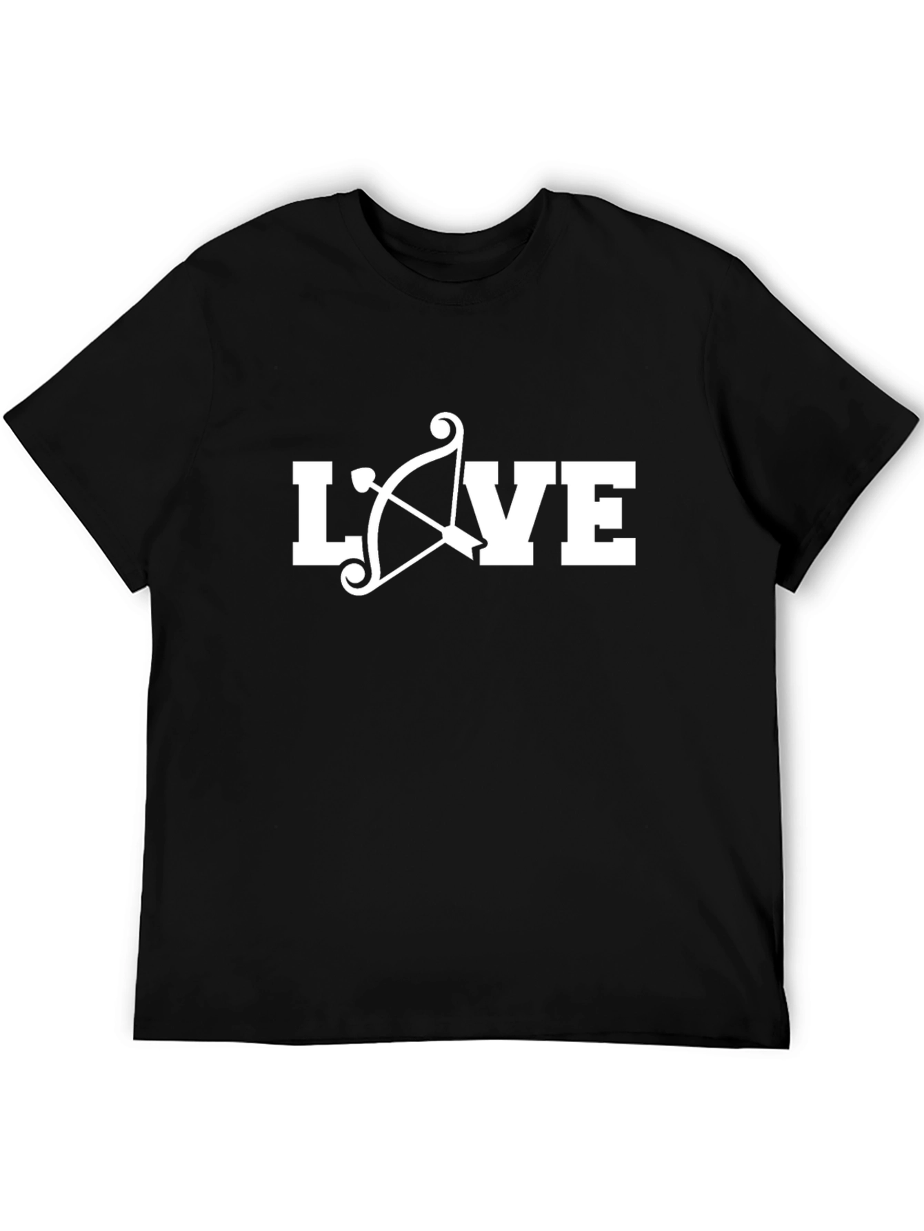 Love Bow & Arrow Graphic T-Shirt - Black