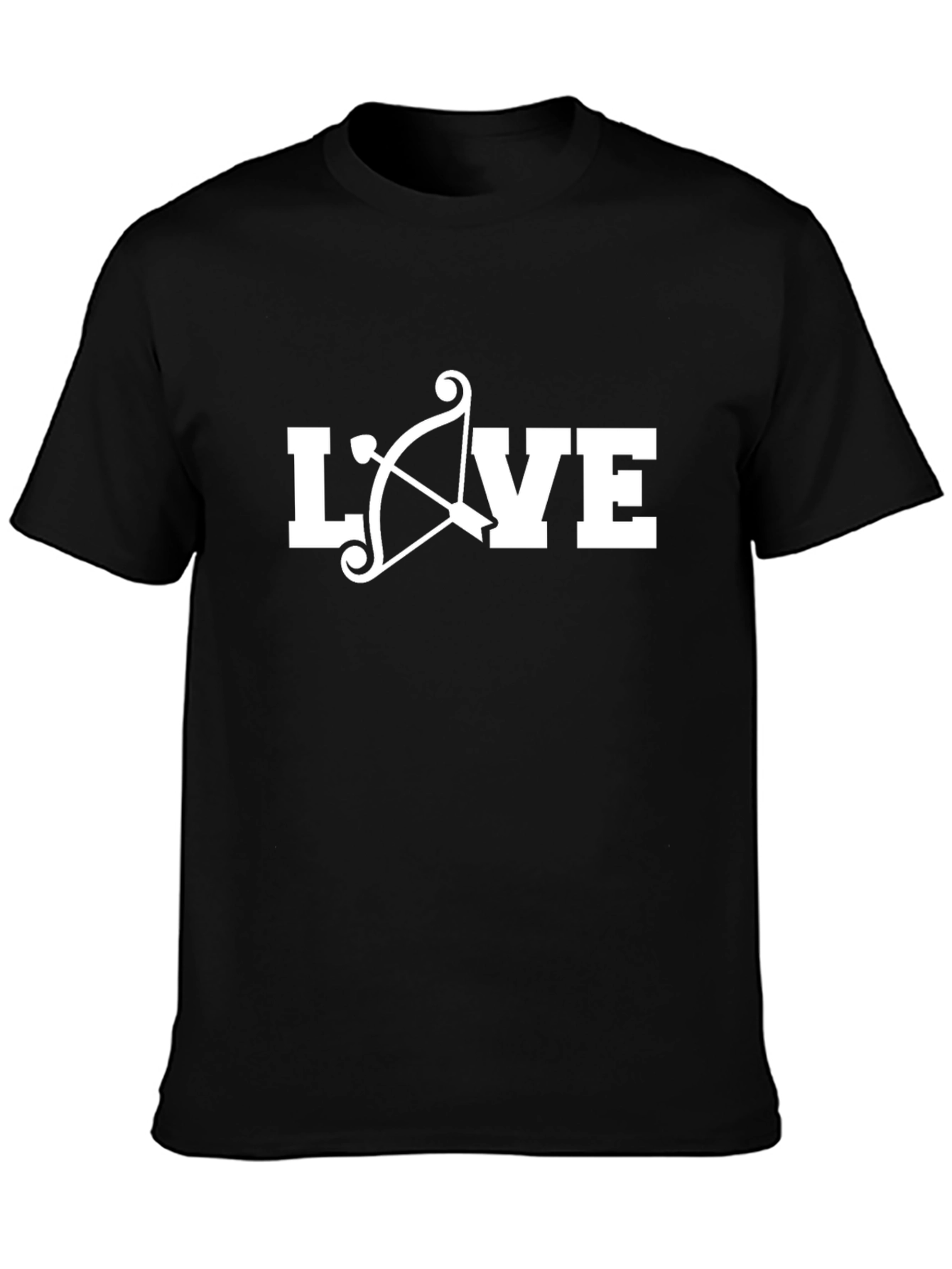 Love Bow & Arrow Graphic T-Shirt - Black