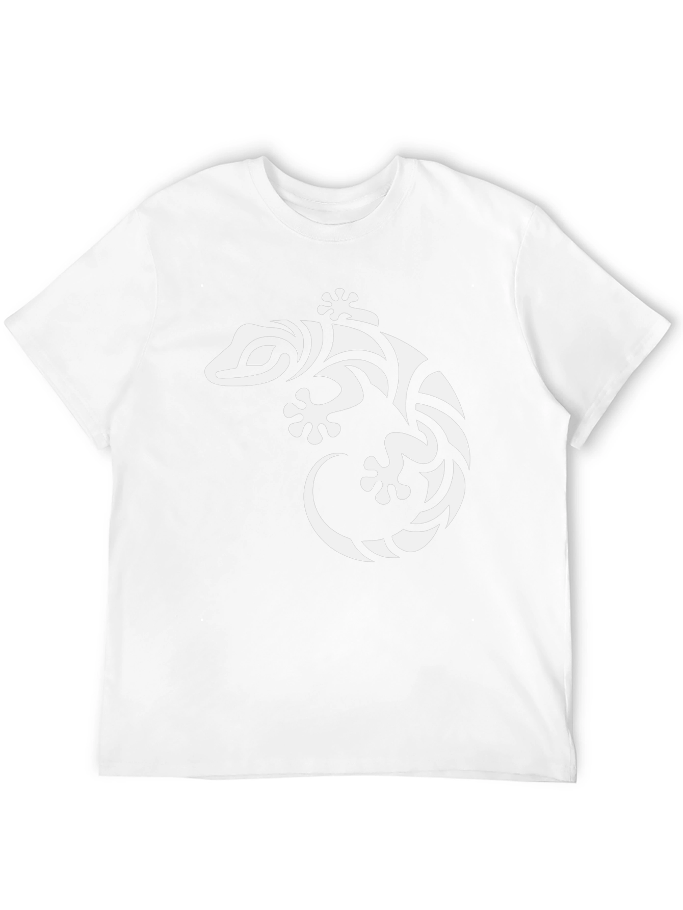 Tribal Gecko Graphic Tee - Cool Lizard Shirt