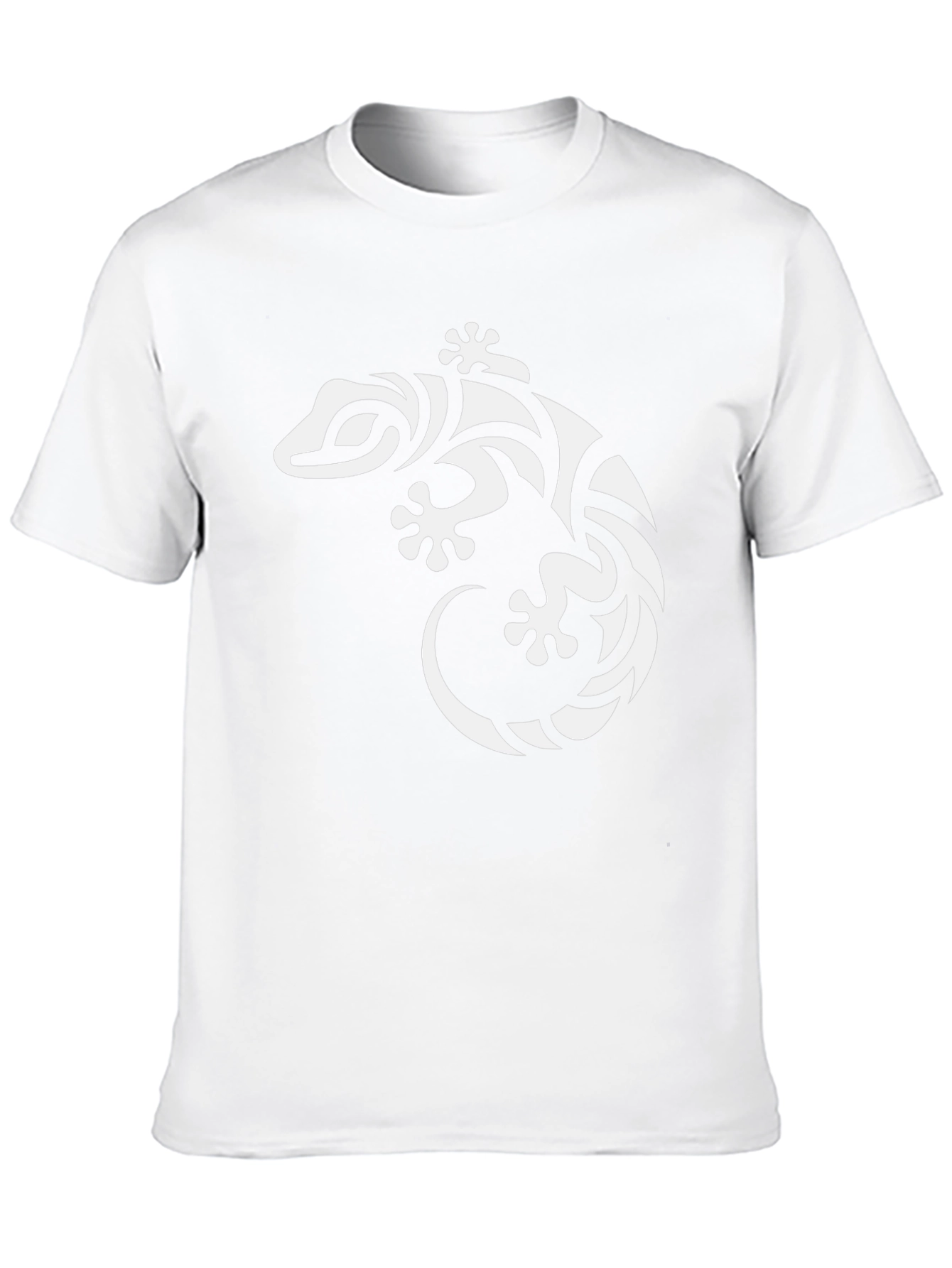 Tribal Gecko Graphic Tee - Cool Lizard Shirt