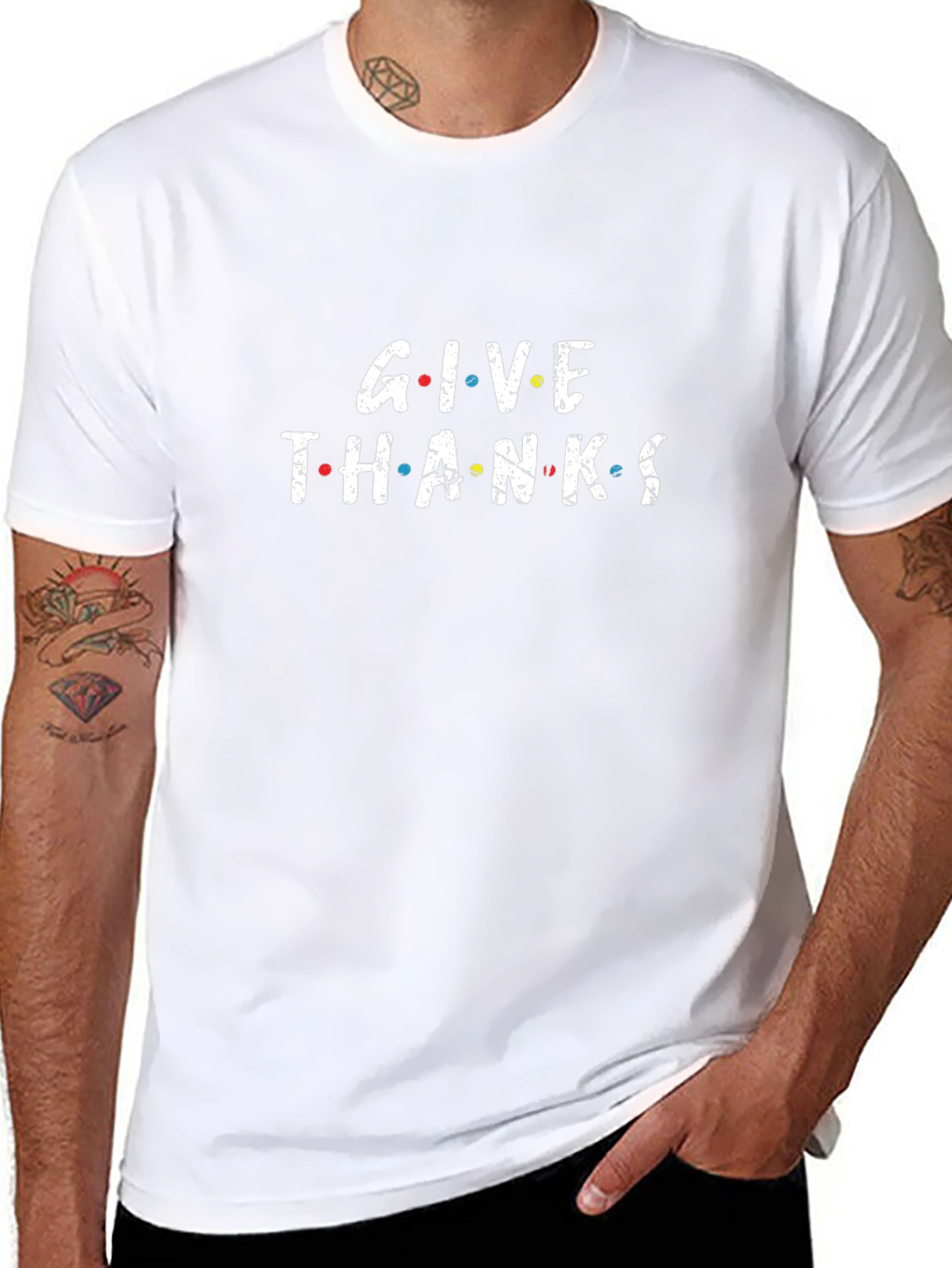 Give Thanks T-Shirt - Friends Inspired Thanksgiving Tee