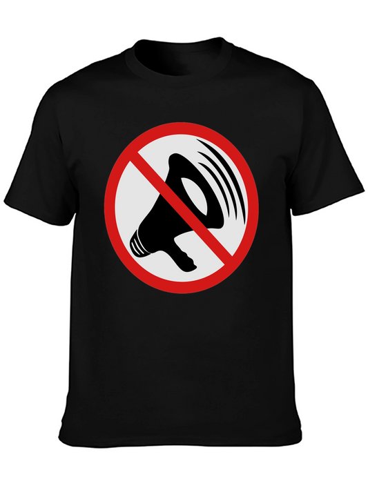 Speak Out Mens Graphic Tee - Black