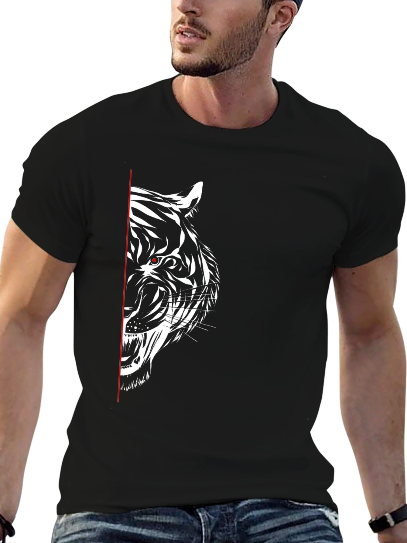 Black Tiger Graphic Tee - Fierce Style