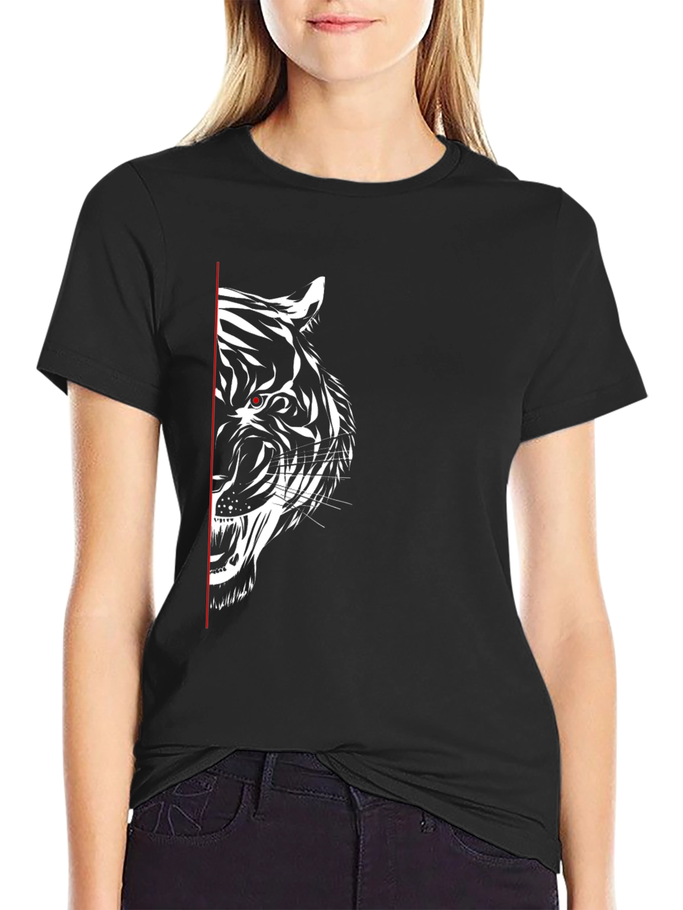 Black Tiger Graphic Tee - Fierce Style