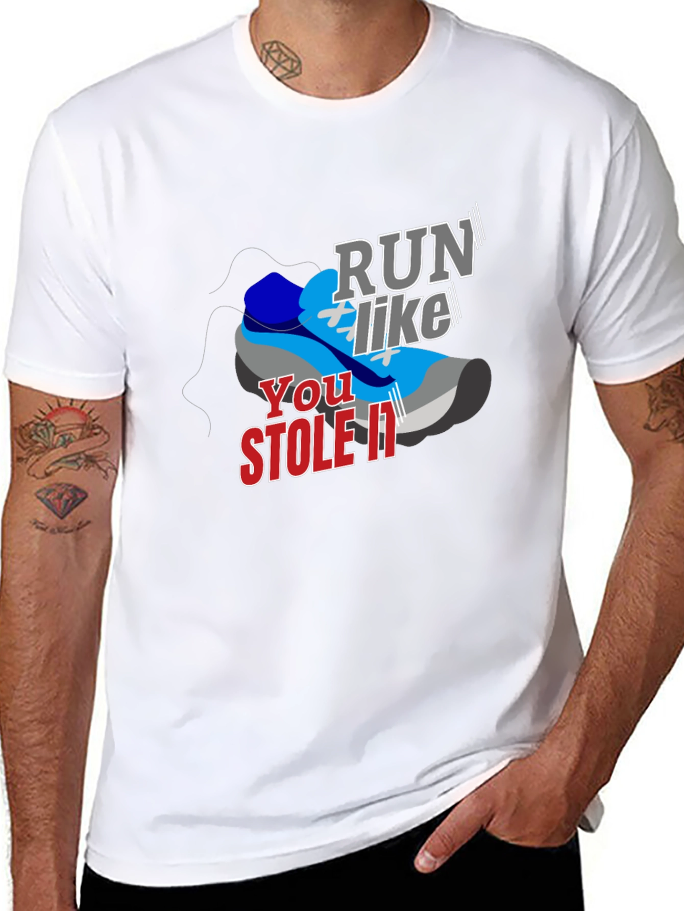 Run Like You Stole It T-Shirt - Athletes Tee